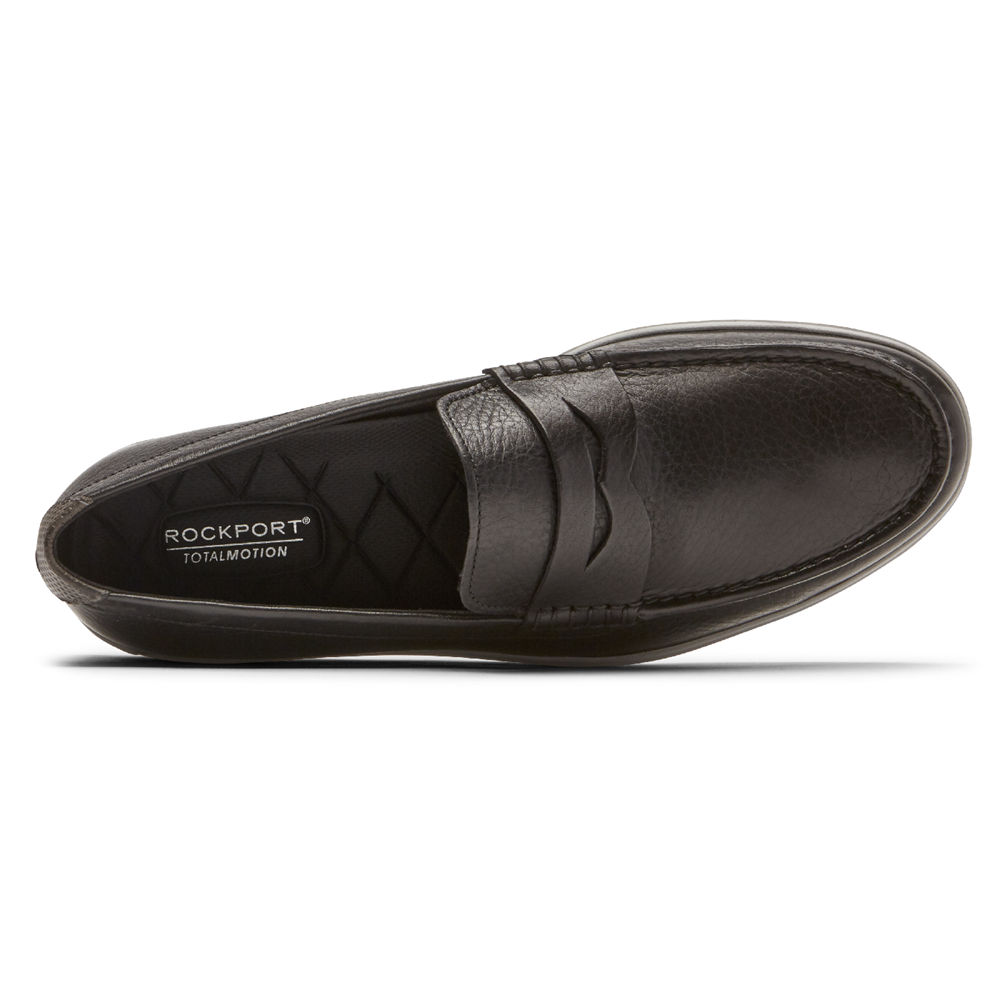 Rockport Loafers For Mens Black - Total Motion Lite Penny - XK8637142